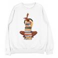 Woman And Books Stack Afro Girl Book Lover Unisex Sweatshirt Woman And Books Stack Afro Girl Book Lover Unisex Sweatshirt