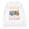 A Woman Cannot Survive On Books Alone She Needs Yarn Crochet Premium Tri-Blend Unisex Sweatshirt A Woman Cannot Survive On Books Alone She Needs Yarn Crochet Premium Tri-Blend Unisex Sweatshirt