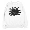 Yk2 Grunge Scary Cat With Tail Tomboy 90s Nostalgia Indie Premium Tri-Blend Unisex Sweatshirt