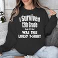 12th Grade GraduationShirt Grad Graduate Education Unisex Sweatshirt