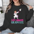 1st Grade Graduation Dabbing Unicorn Lover T-Shirt Kids Unisex Sweatshirt