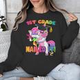 1st Grade Nailed It Flossing Unicorn Graduation Shirt Unisex Sweatshirt