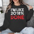 2018 Percent Done Senior Graduation Shirt Unisex Sweatshirt