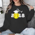 2018 Softball Senior Graduation Shirt For Girls Grad Unisex Sweatshirt