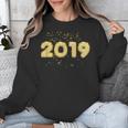 2019 Gold Confetti GraduationShirt High School College Unisex Sweatshirt