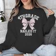 4th Grade Bow 2026 Fourth Grade Graduation Unisex Sweatshirt