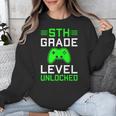 5th Grade Level Unlocked Back To School Gamer Graduation Unisex Sweatshirt