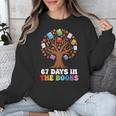 67 Days In The Books Reading Teacher 67th Day Of School Kids Unisex Sweatshirt
