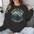 8-Bit Gamer Birder Blue Jay Arcade Nostalgia Nature Unisex Sweatshirt