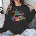 80s 90s Hip Hop Nostalgia Retro Boombox Music Lovers Unisex Sweatshirt