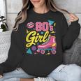 80's Girl Roller Skates Skating Eighties 1980s Nostalgia Unisex Sweatshirt 80's Girl Roller Skates Skating Eighties 1980s Nostalgia Unisex Sweatshirt