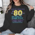 80s Nostalgia Retro Humor So Glad I Grew Up In The 80s Unisex Sweatshirt