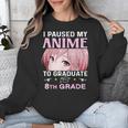 8th Grade Graduation Anime 2024 Graduate Middle School Girls Unisex Sweatshirt
