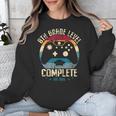 8th Grade Level Complete Gamer Class Of 2025 Graduation Boy Unisex Sweatshirt
