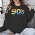 90s Retro Pop Art Rainbow Lips Nostalgia Costume 90s Unisex Sweatshirt