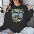 Alone With My Thoughts And Rod Introvert Fishing Antisocial Unisex Sweatshirt