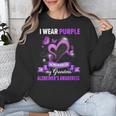 Alzheimer's Awareness I Wear Purple In Memory Of My Grandma Unisex Sweatshirt
