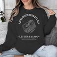 Analogue Nostalgia Letter & Stamp Graphic Unisex Sweatshirt