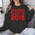 & Red Class Of 2018 Senior GraduationShirt Unisex Sweatshirt