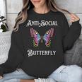 Antisocial Butterfly Aesthetic Introvert For Women Men Unisex Sweatshirt Antisocial Butterfly Aesthetic Introvert For Women Men Unisex Sweatshirt