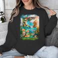 Aqua In The Skies Frutiger Aero Unisex Sweatshirt Aqua In The Skies Frutiger Aero Unisex Sweatshirt