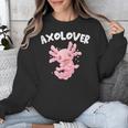 Axolovert Axolotl Humor Salamander Introvert Unisex Sweatshirt