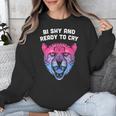 Bi Shy And Ready To Cry Bisexual Introvert Bi Pride Unisex Sweatshirt Bi Shy And Ready To Cry Bisexual Introvert Bi Pride Unisex Sweatshirt