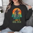 Bigfoot Introvert People Not A Big Fan Retro Sasquatch Unisex Sweatshirt
