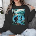 Bigfoot Sasquatch Loch Ness Monster Introvert Bruh Unisex Sweatshirt Bigfoot Sasquatch Loch Ness Monster Introvert Bruh Unisex Sweatshirt