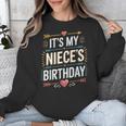 Boho Nostalgia It's My Niece's Birthday Women Kids Unisex Sweatshirt Boho Nostalgia It's My Niece's Birthday Women Kids Unisex Sweatshirt