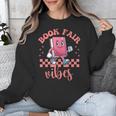 Book Fair Vibes School Librarian Retro 70s Reading Bookworm Unisex Sweatshirt