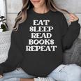 Book Lover Book Eat Sleep Read Books Repeat Unisex Sweatshirt