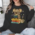 Book Lover Koala Reading Bookish Library Read Books Be Kind Unisex Sweatshirt