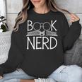Book Nerd Retro Style Readers Librarians Authors Bookworms Unisex Sweatshirt
