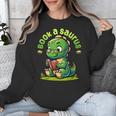 Book A Saurus Bookasaurus Dinosaur Book Girls Boys Toddler Unisex Sweatshirt