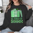 All Booked For St Patrick's Day Book Lover Lucky Shamrock Unisex Sweatshirt