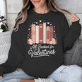 All Booked For Valentines Book Lovers Hearts Unisex Sweatshirt