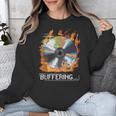 Buffering Glitched CD On Fire 2000s Nostalgia Unisex Sweatshirt