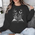 Butterflies And Book Lovers Reading Bookworm Unisex Sweatshirt