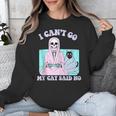 I Can't Go My Cat Said No Introvert Anxiety Cat Lover Unisex Sweatshirt