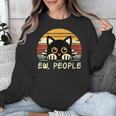 Cat Eww People Introvert Meme Women Men Kids Unisex Sweatshirt
