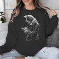 Cat Holds Book Writing Animal Print Motif Drawing Art Cat Unisex Sweatshirt