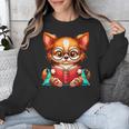 Chihuahua Reading a Book Dog Unisex Sweatshirt Chihuahua Reading a Book Dog Unisex Sweatshirt