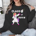 Class Of 2018 Graduation Him Her Unicorn Dabbing Shirt Unisex Sweatshirt