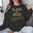 CLASS Of 2021 Gold Bokeh Confetti Fun Graduation Unisex Sweatshirt