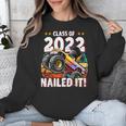 Class Of 2022 Monster Truck Graduation Cap Retro Sunset Boy Unisex Sweatshirt