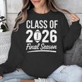 Class Of 2026 Final Season Senior 2026 Football Graduation Unisex Sweatshirt
