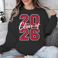 Class Of 2026 Graduation Red With Varsity Letters Unisex Sweatshirt
