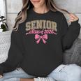 Class Of 2026 Pink Coquette Bow Senior Graduation Unisex Sweatshirt