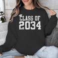 Class Of 2034 Grow With Me First Day Of School Graduation Unisex Sweatshirt